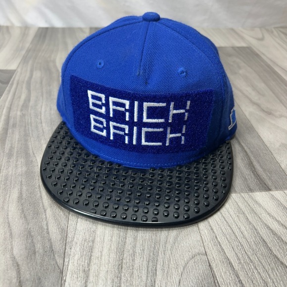 Snap Other - Brich‎ Brich Baseball Cap Mens Blue Black Plastic Flat Brim Adjustable Snapback